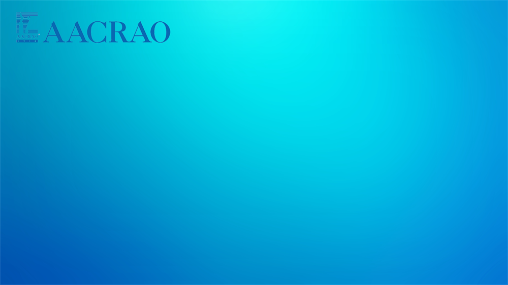 AACRAO Zoom background featuring a blue gradient.