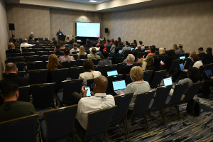 Presenter presenting to attendees at the 2023 Annual Meeting