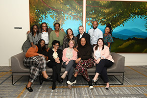 Photograph from the 2023 SEM Conference in Seattle, WA of the 2023 - 2024 ASCEND Cohort.
