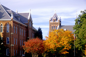 University campus in the Fall.