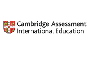 text displaying "Cambridge Assessment International Education" next to their logo