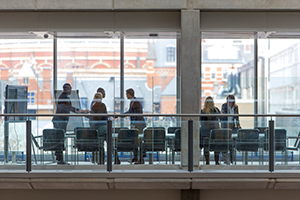 Group of professionals meeting for a meeting.