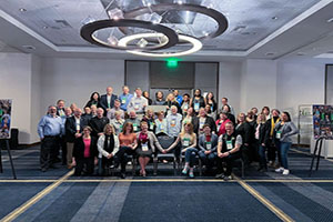 Large group of AACRAO members.