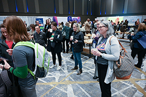 Photograph of the exhibit hall from SEM 2023.