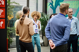 Group of professionals attending a conference.