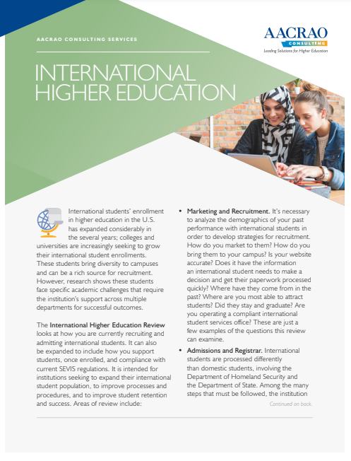 International Brochure Cover