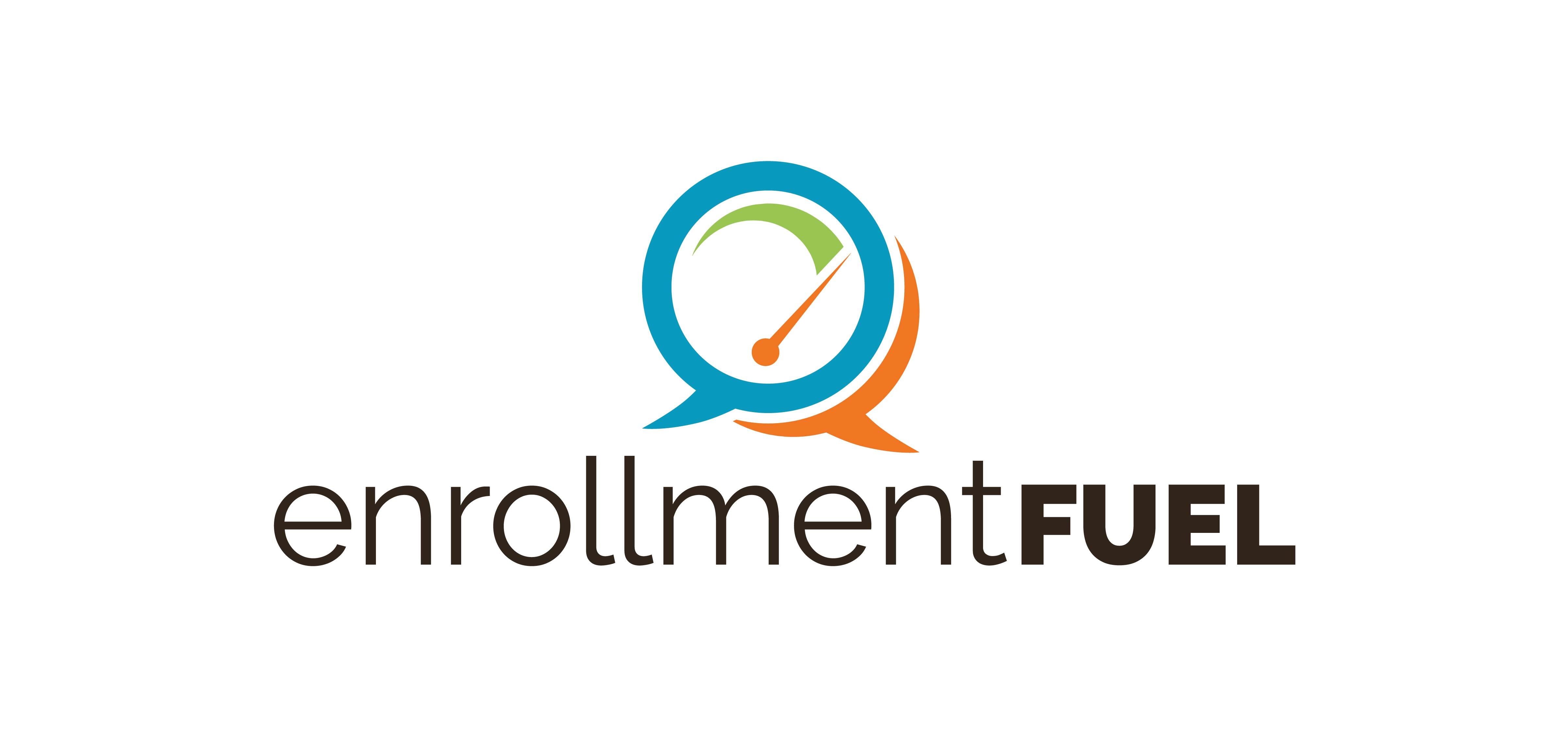 Blue & Orange Enrollment Fuel Logo