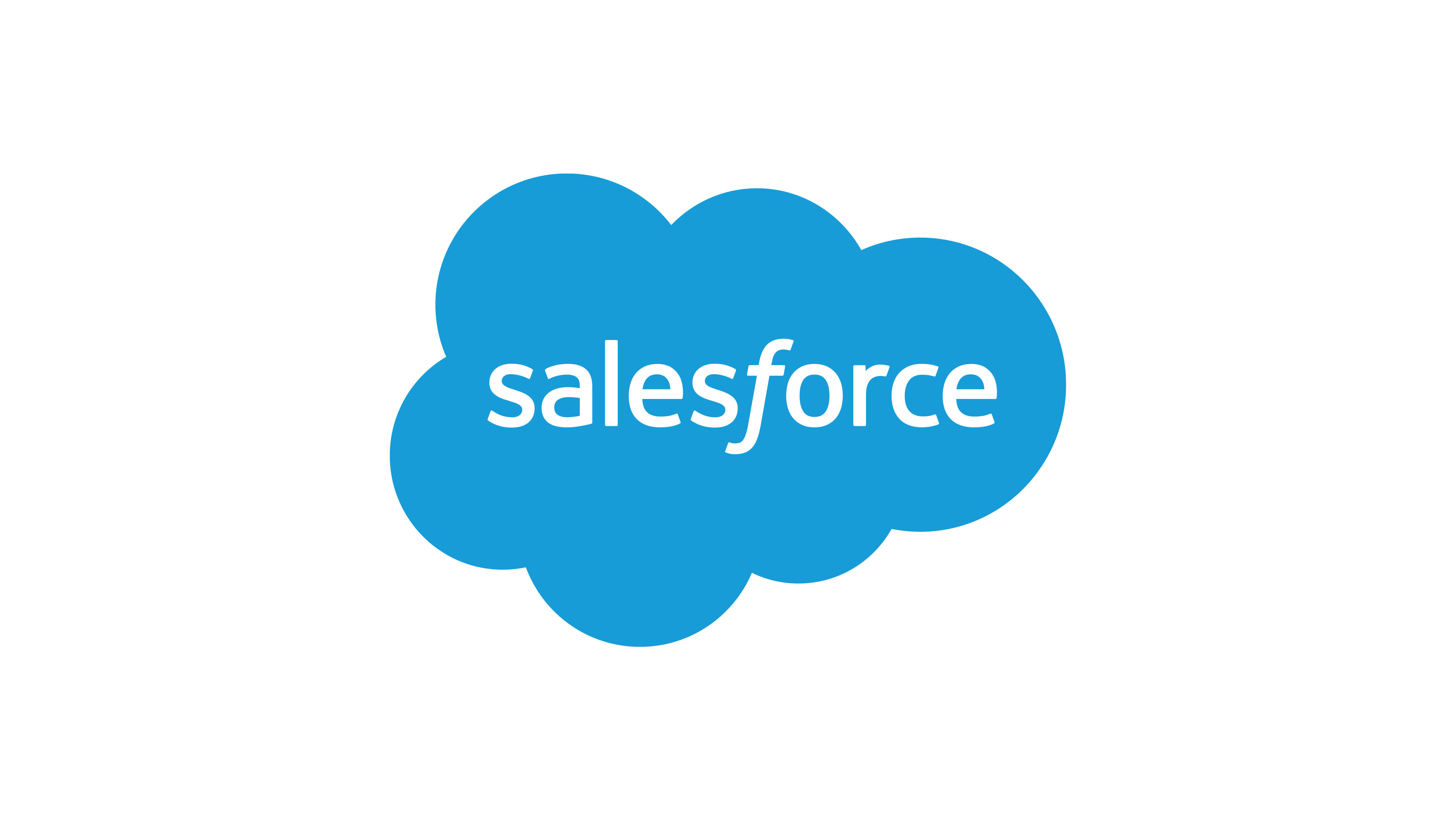 Traditional Blue and White Salesforce Logo.