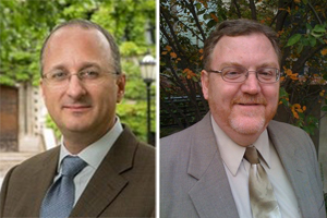 Headshot of Andrew Hannah on the right next to a headshot of Scott Campbell on the left.