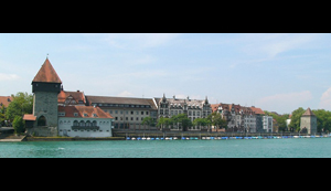 Photo of the waterfront of the German city, Konstanz.