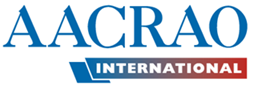 Blue and Red AACRAO International Banner.