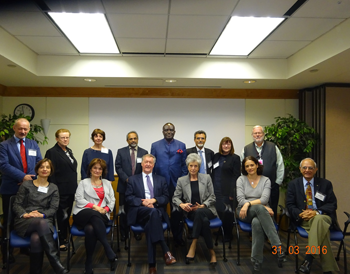 Group photo of UNESCO experts on academic corruption.