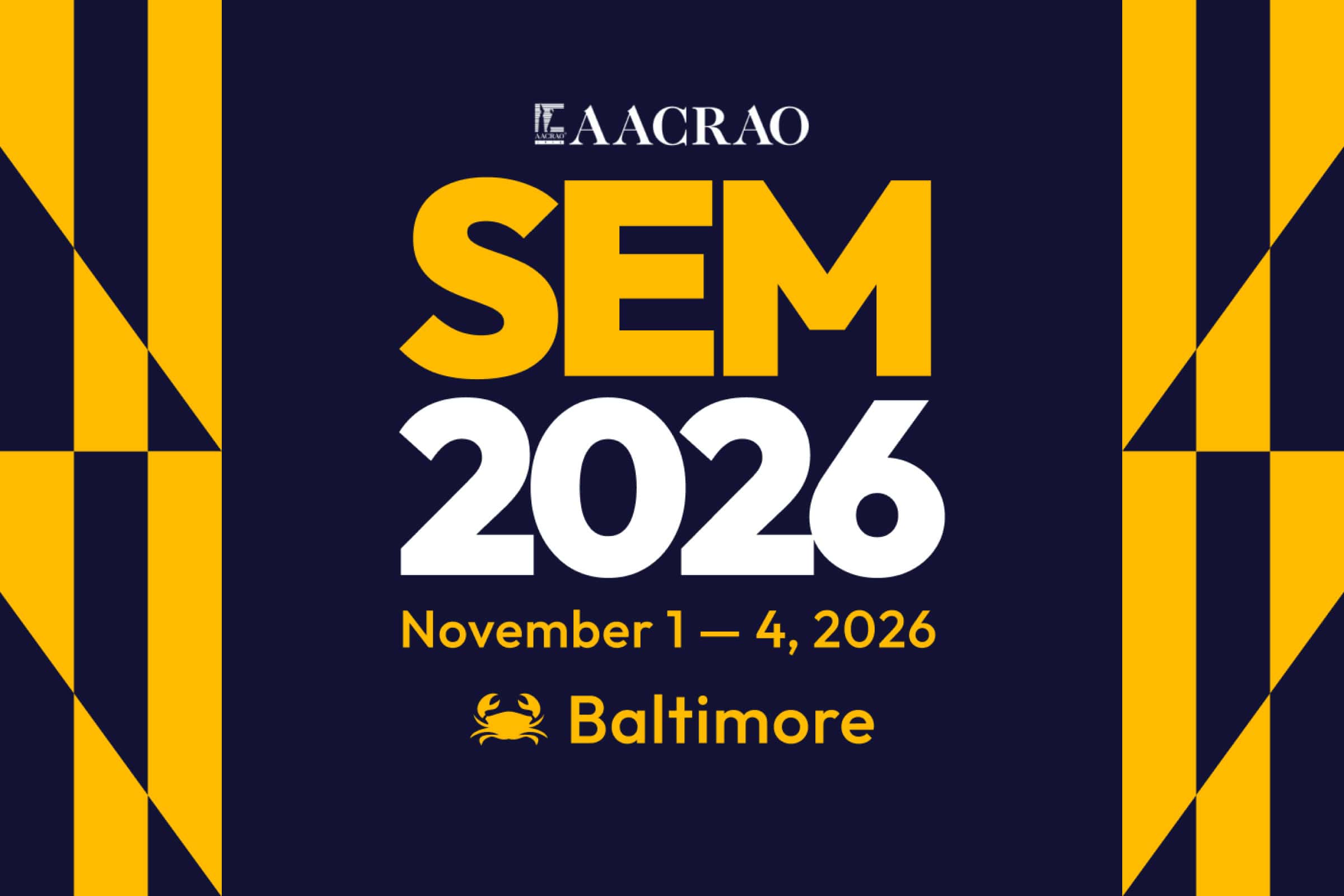 AAACRAO SEM 2026 in Baltimore, November 1–4, 2026