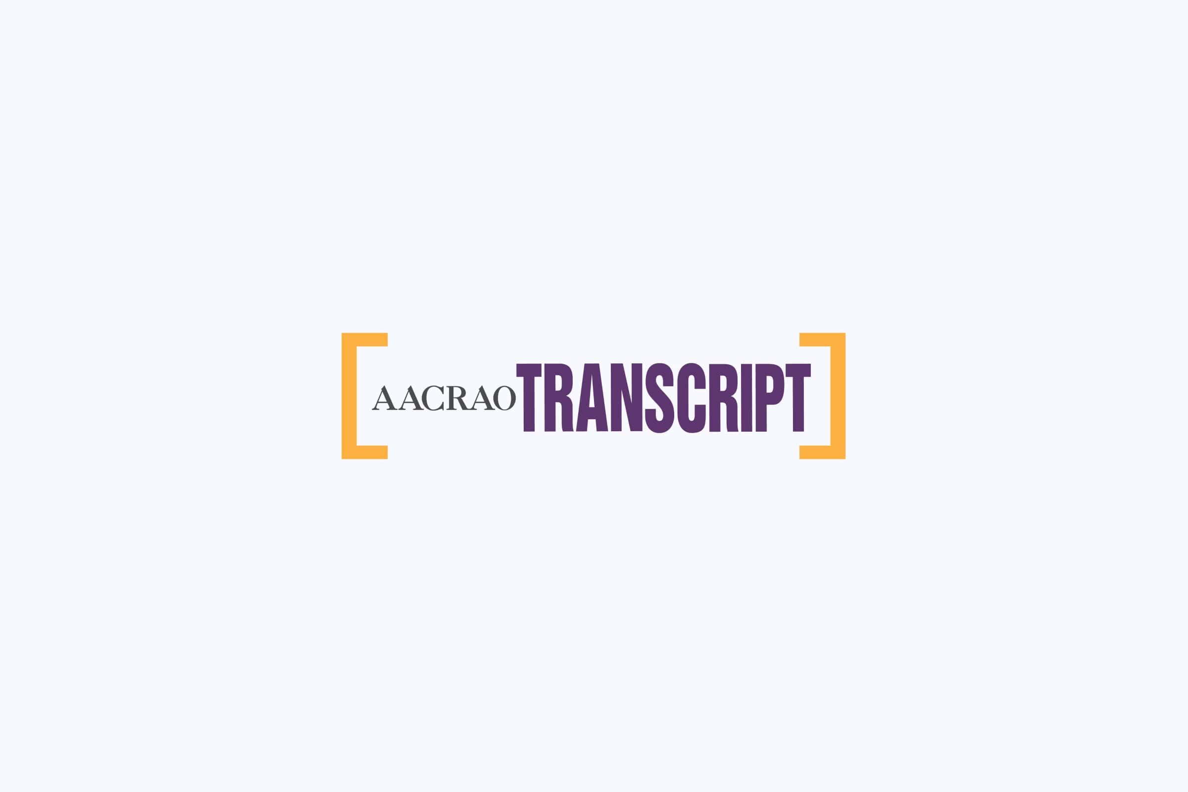 AACRAO Transcript logo