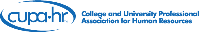 CUPA-HR logo and name, College and University Professional Association for Human Resources