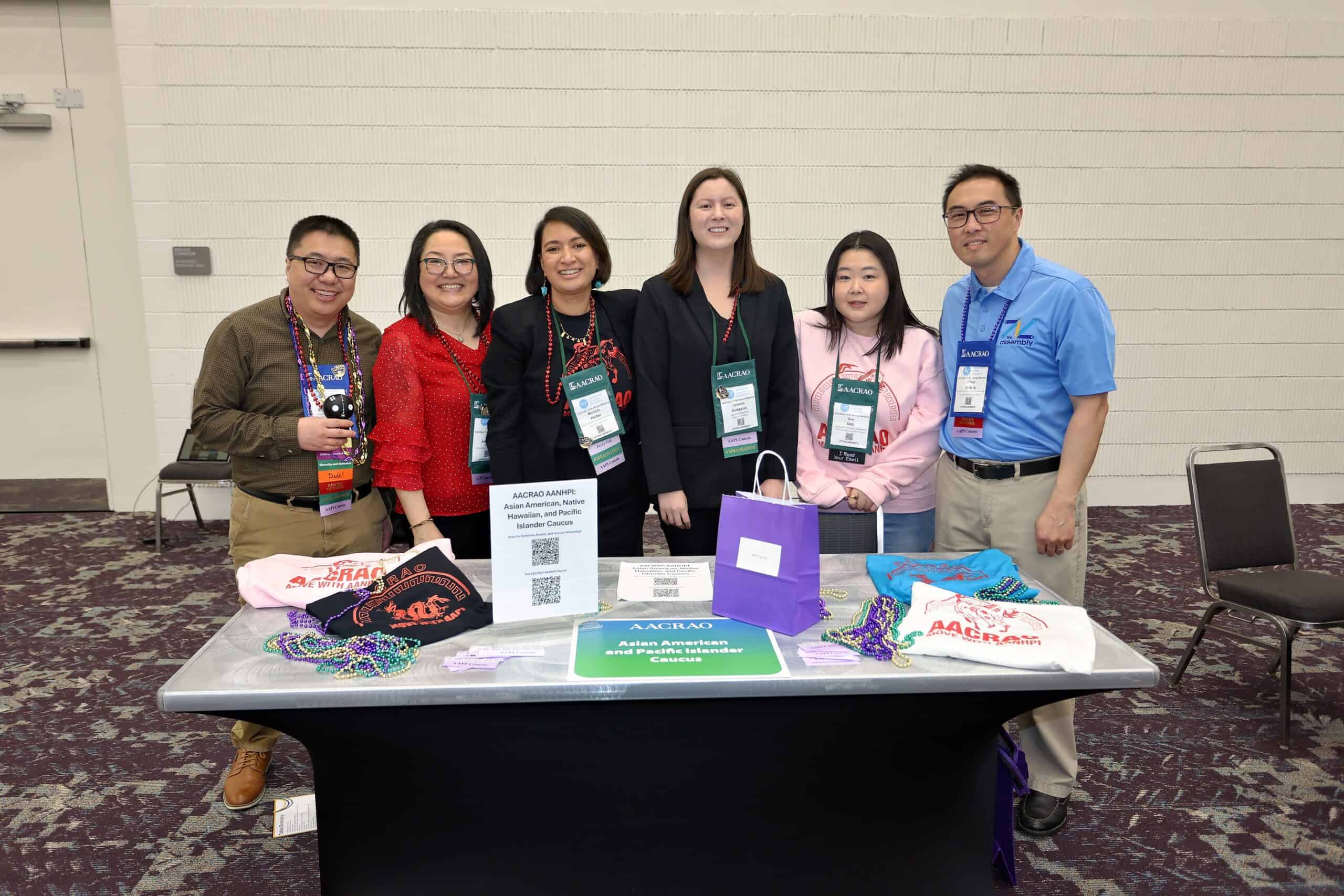 embers at the AACRAO Asian American and Pacific Islander Caucus table