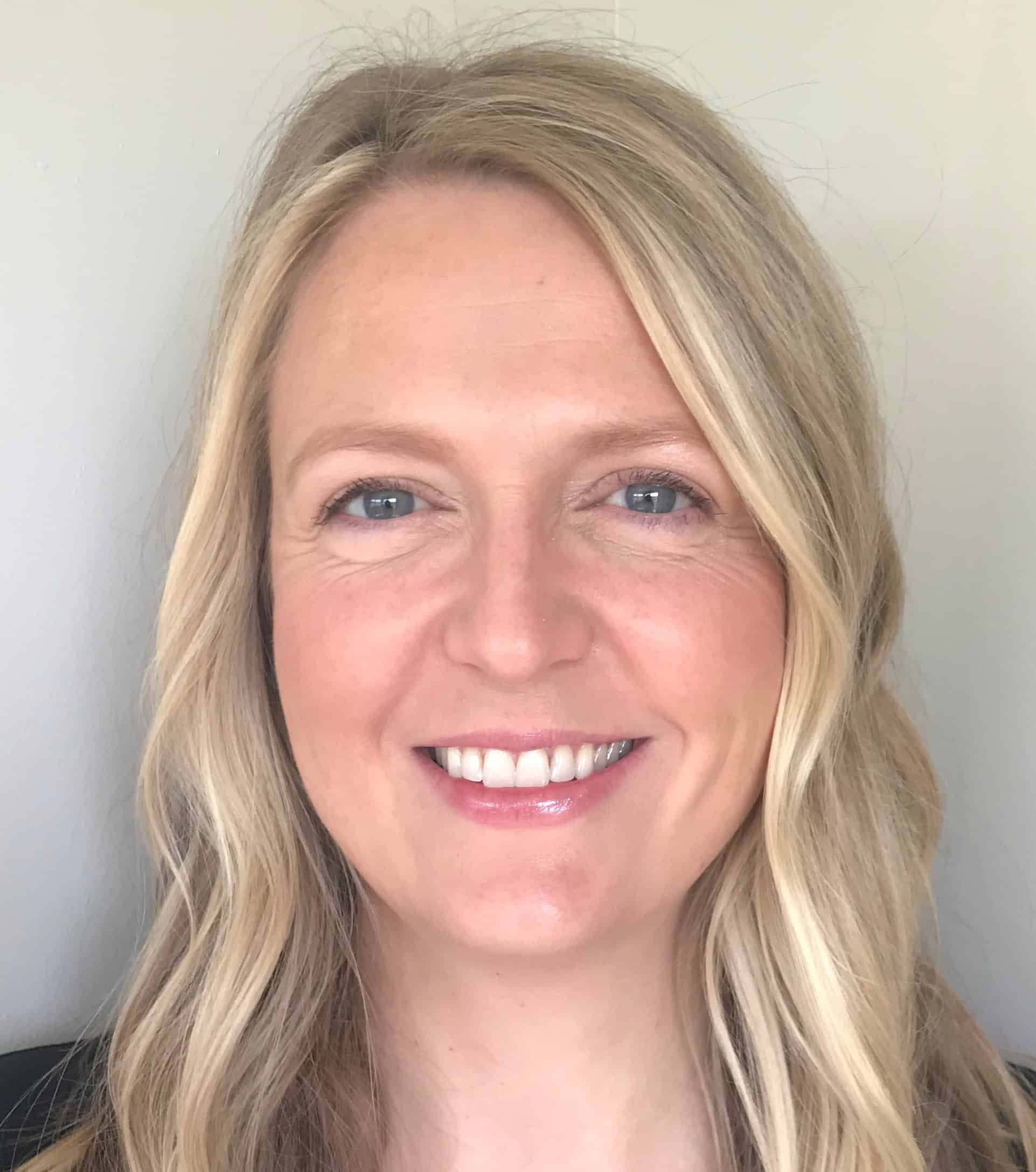 Portrait of a smiling blonde woman