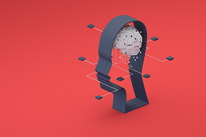 Illustration of A.I. used to supplement task management.