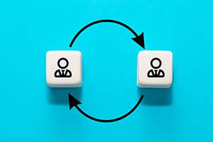 Illustration of employee turnover.