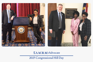Vanessa Jackson and Jonathan Reece, AACRAO Hill Day Advocates