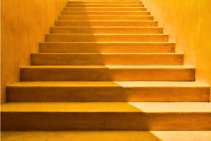 Yellow staircase