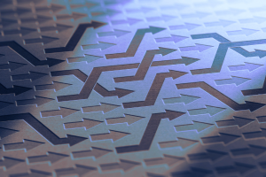 Decorative maze of arrows
