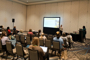 View of session from back of the room.