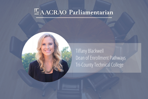 Tiffany Blackwell AACRAO Parliamentarian