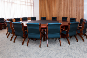 Conference room chairs in a circle