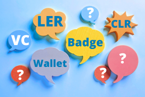 Talking bubbles with acronyms and words