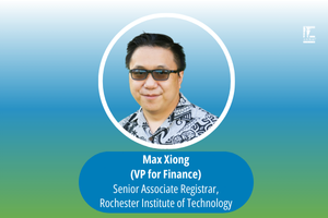 Max Xiong VP of Finance AACRAO Board of Directors 2025