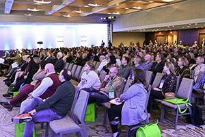 Group of SEM22 Conference attendees enjoying a session.