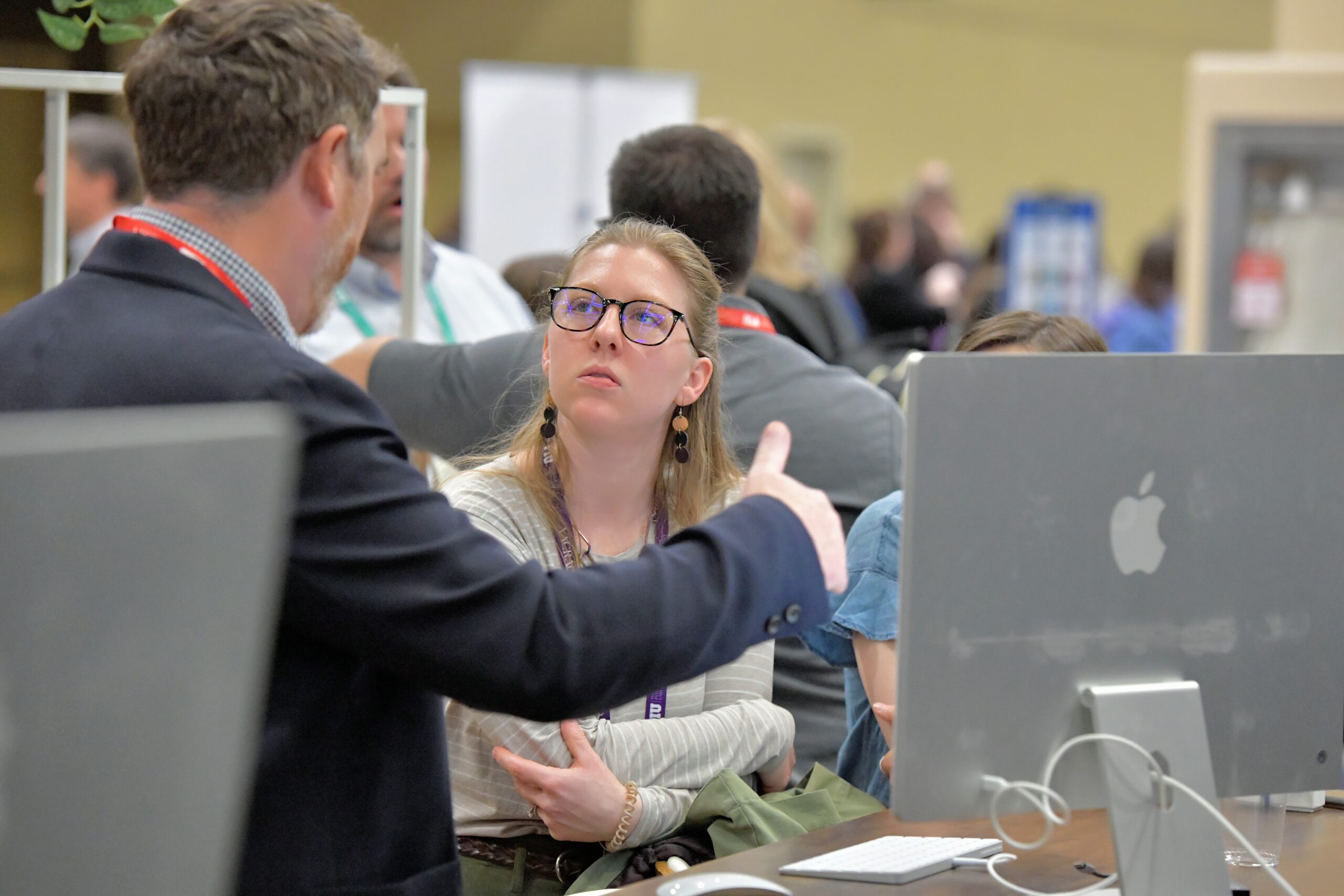 Exhibitor and attendee