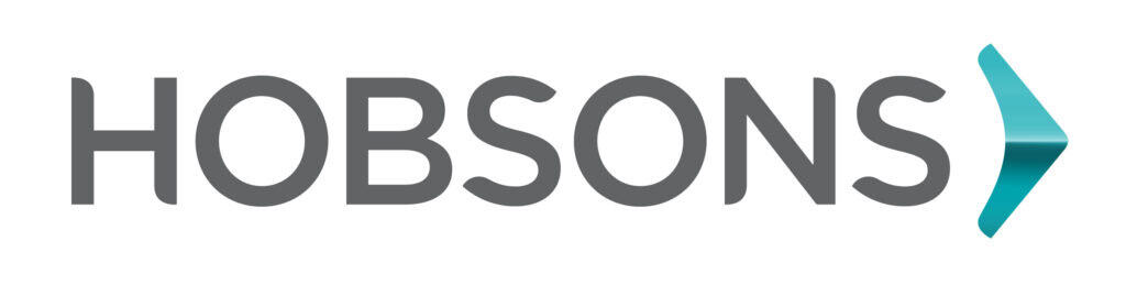 Hobsons logo with a blue arrow icon