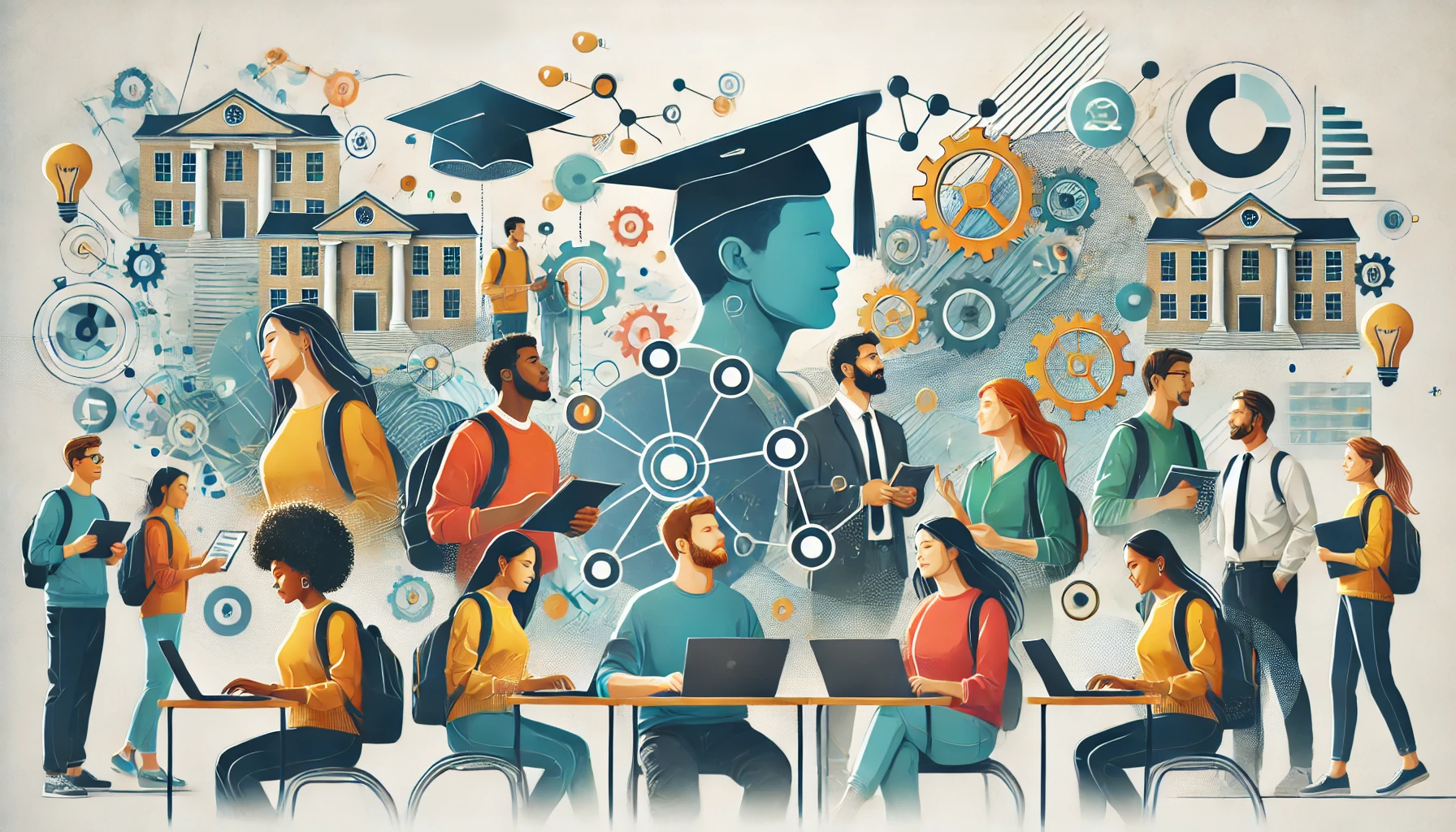 Learners at various stages navigating higher education