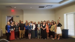 Photo of a group of Tech & Transfer attendees posing together.