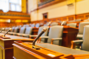 Empty chambers with mics.