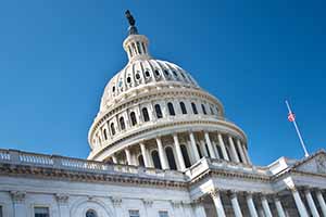 Photo of the dome roof on capital hill in Washington DC.
