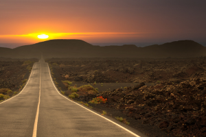 Image of an empty road.