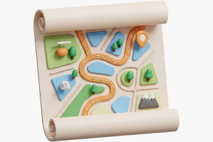 Scroll of road map