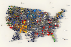 U.S. Map with Pins